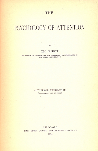 The psychology of attention